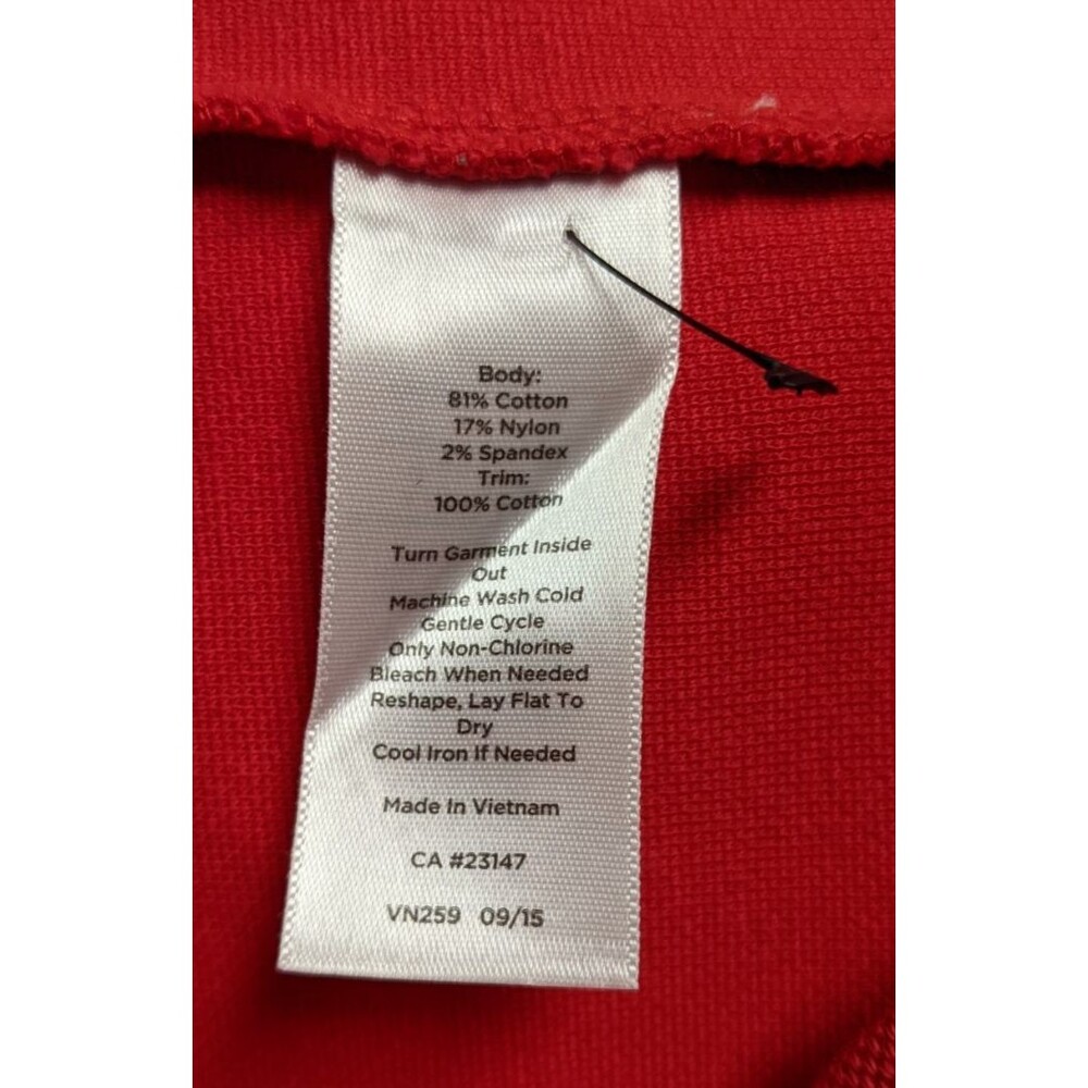 NEW~Women's TALBOTS Red Pique Cotton Layered Look Collared Shirt Dress Size 1X - Picture 15 of 16